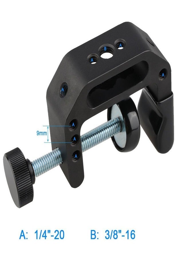 CAMVATE Universal C-Clamp,Aluminium Support Clamp Desktop Mount Holder Stand with 0.6cm - 20 & 1cm -16 Metal Female Socket - Image 4