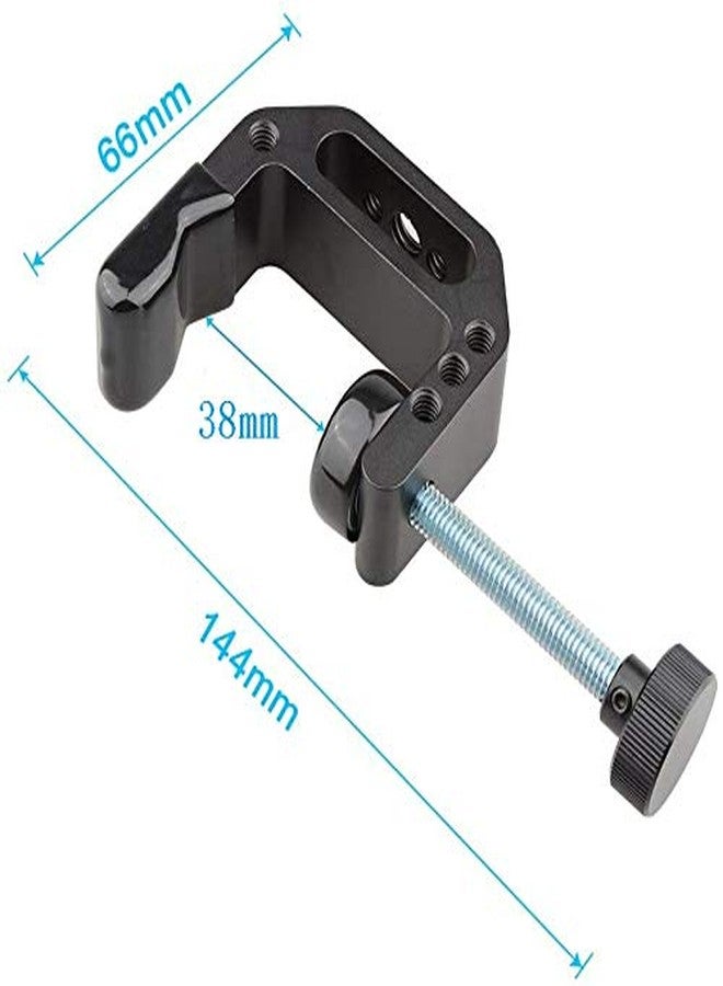 CAMVATE Universal C-Clamp,Aluminium Support Clamp Desktop Mount Holder Stand with 0.6cm - 20 & 1cm -16 Metal Female Socket - Image 3