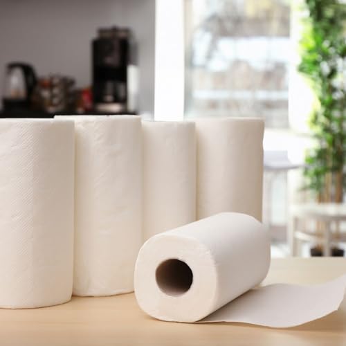 UPYOG 4 Ply Kitchen Tissue/Towel Paper Roll 240 pulls | 60 pulls X 4 Rolls | soft and highly absorbent | 100% Natural Virgin Cellulose Fiber - Image 3