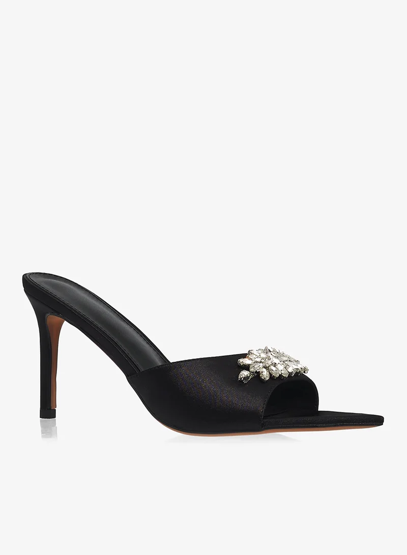 Khizana Silver Detail Embellished High Heel Pumps