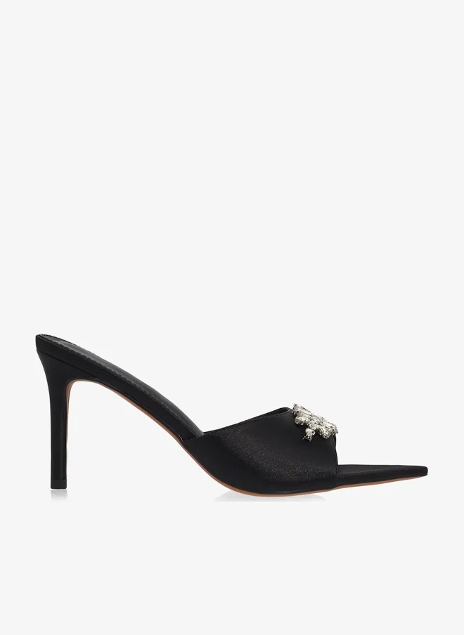 Khizana Silver Detail Embellished High Heel Pumps