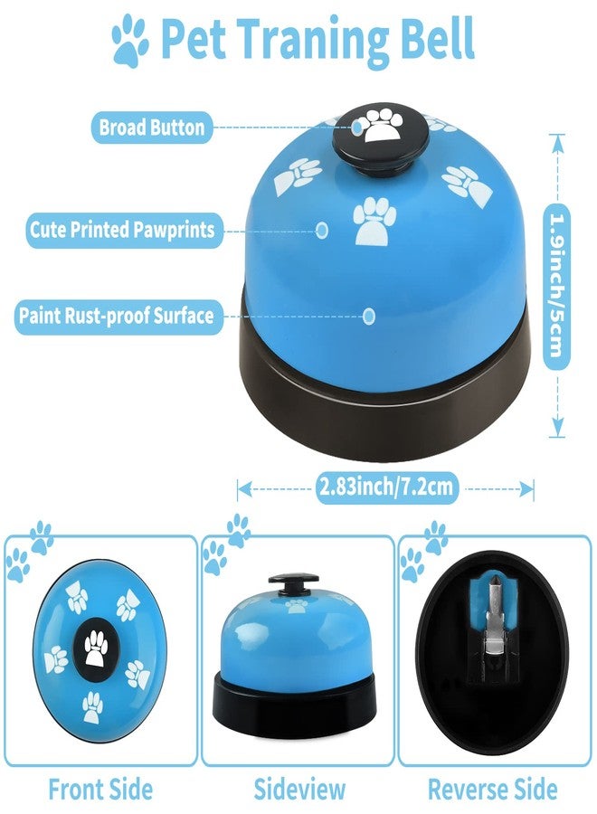 Lcckyeng 3 Pack Dog Doorbells, Pet Training Bells for Outside Potty Training and Communication, Bell for Dog Cat Puppy Interactive Toys (Light Blue, 3 Pack) - Image 2