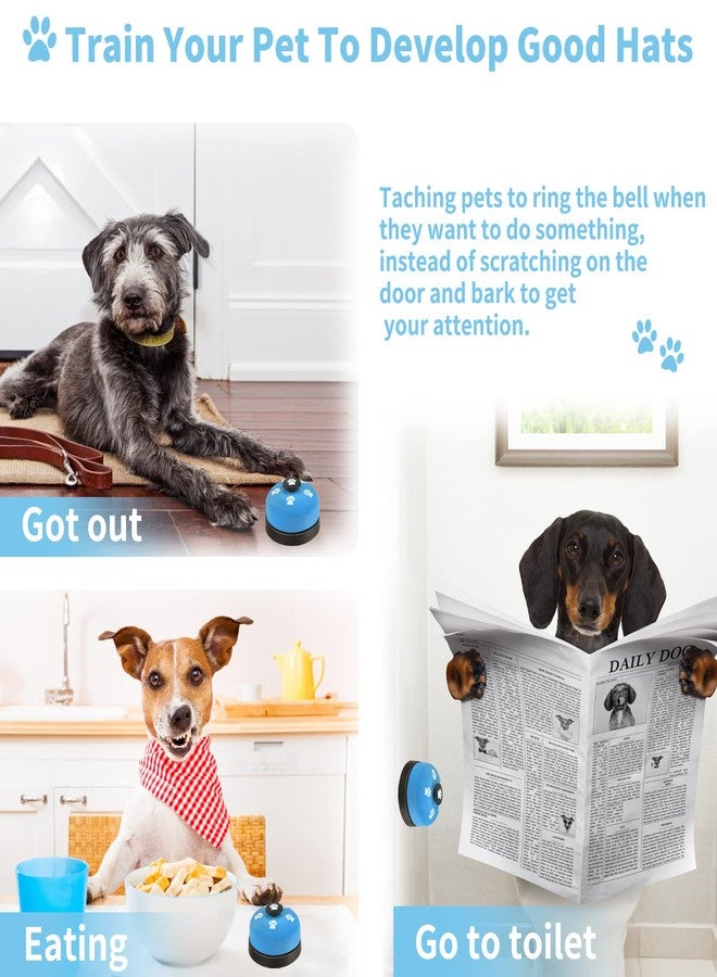 Lcckyeng 3 Pack Dog Doorbells, Pet Training Bells for Outside Potty Training and Communication, Bell for Dog Cat Puppy Interactive Toys (Light Blue, 3 Pack) - Image 3