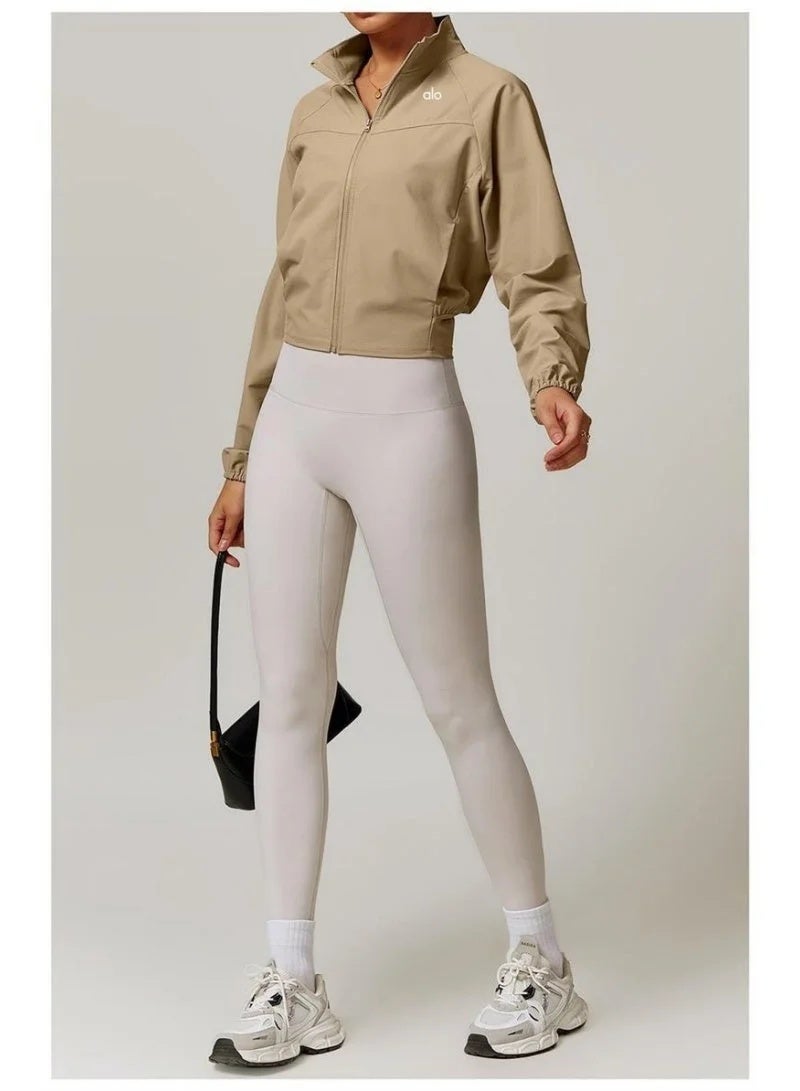 Alo Yoga Women's Windproof Sun Protection Ultra Thin Lightweight Sports Jacket for Yoga and Outdoor Fitness - Image 3