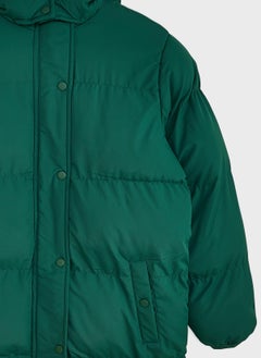 Ruby Tuesday Girls Padded Hooded Longline Jacket  - Image 3