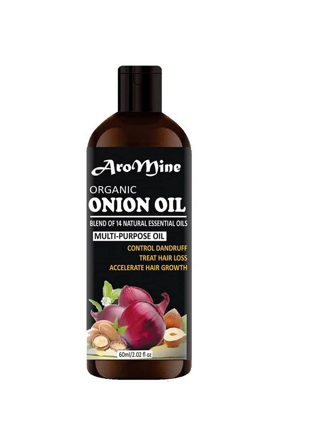 Aromine زيت شعر طبيعي وعضوي بالبصل مع مستخلص البصل الأحمر 60 مل - Image 2