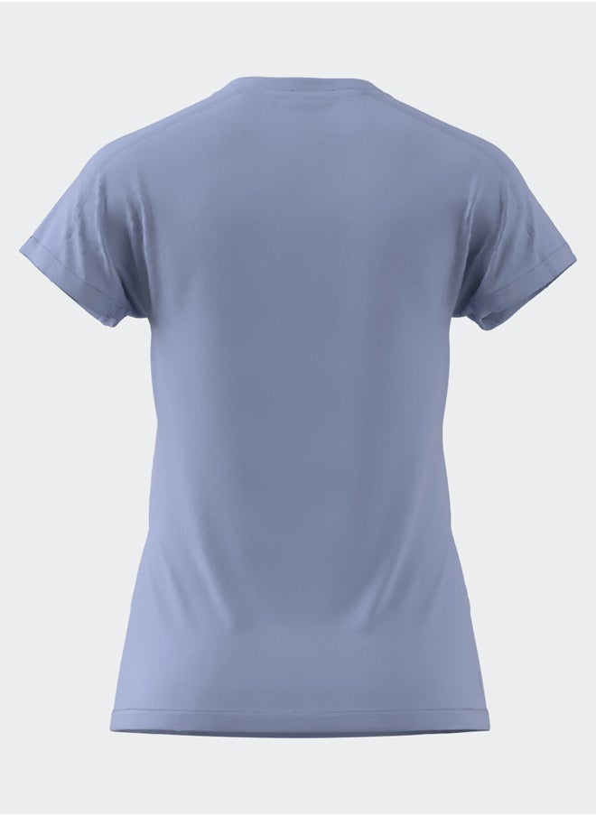 Adidas - AEROREADY Train Essentials Minimal Branding V-Neck T-Shirt - Image 1