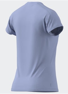Adidas AEROREADY Train Essentials Minimal Branding V-Neck T-Shirt  - Image 4