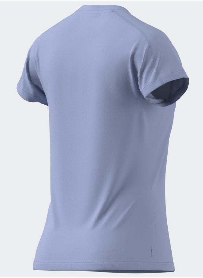 Adidas - AEROREADY Train Essentials Minimal Branding V-Neck T-Shirt - Image 1