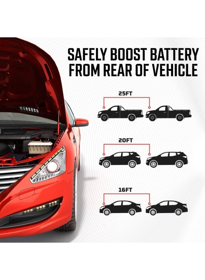 Energizer كابلات قفز إنرجايزر لبطارية السيارة، كابلات معززة ثقيلة لتحفيز البطاريات الميتة أو الضعيفة مع حقيبة حمل مرفقة (16 قدم (6 قياس)) - Image 5