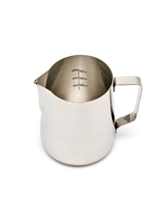 Rhino Coffee Gear Professional Milk Pitcher, Latte Art Spout, Measurements Etched, Stainless Steel Body, 32oz (950ml) - Steel  - Image 4