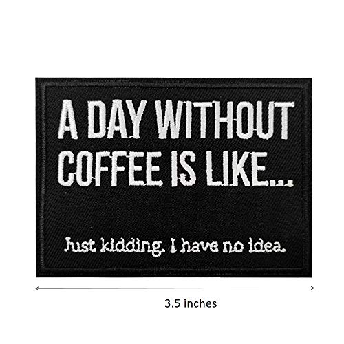 Cute-Patch Coffee Funny Meme Embroidered Iron on Patch Hat Pin - Image 2