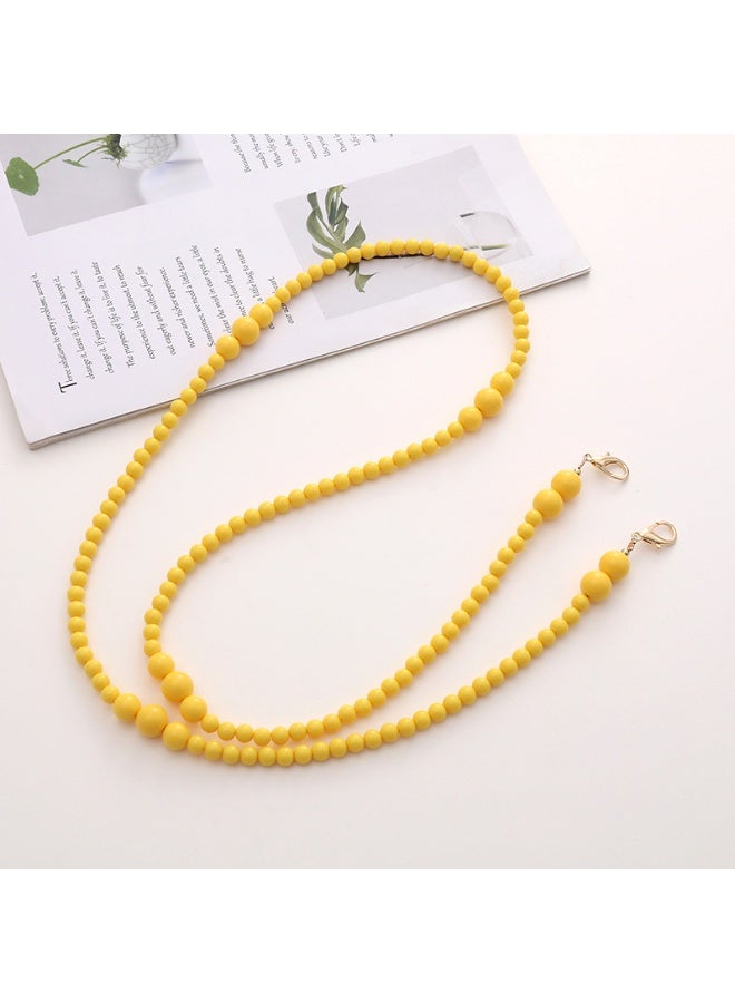 NIBEMINENT Phone Charm/ Chain Strap for Women Girls, Acrylic Beads Cell Phone Case Lanyard Wrist Strap