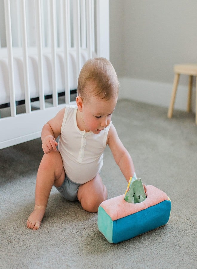 Twiddler Toys Baby Tissue Box Toy - Montessori Play for Infants and Toddlers - Sensory Textured Box with 12pcs Matching Colorful Scarves and 3pcs Crinkle Paper - Image 5