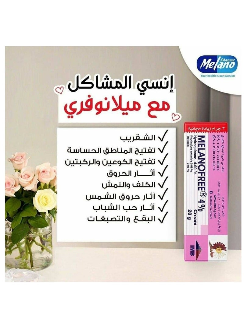Melano Pharma Melanofree 4% Cream 20 gm - Image 4