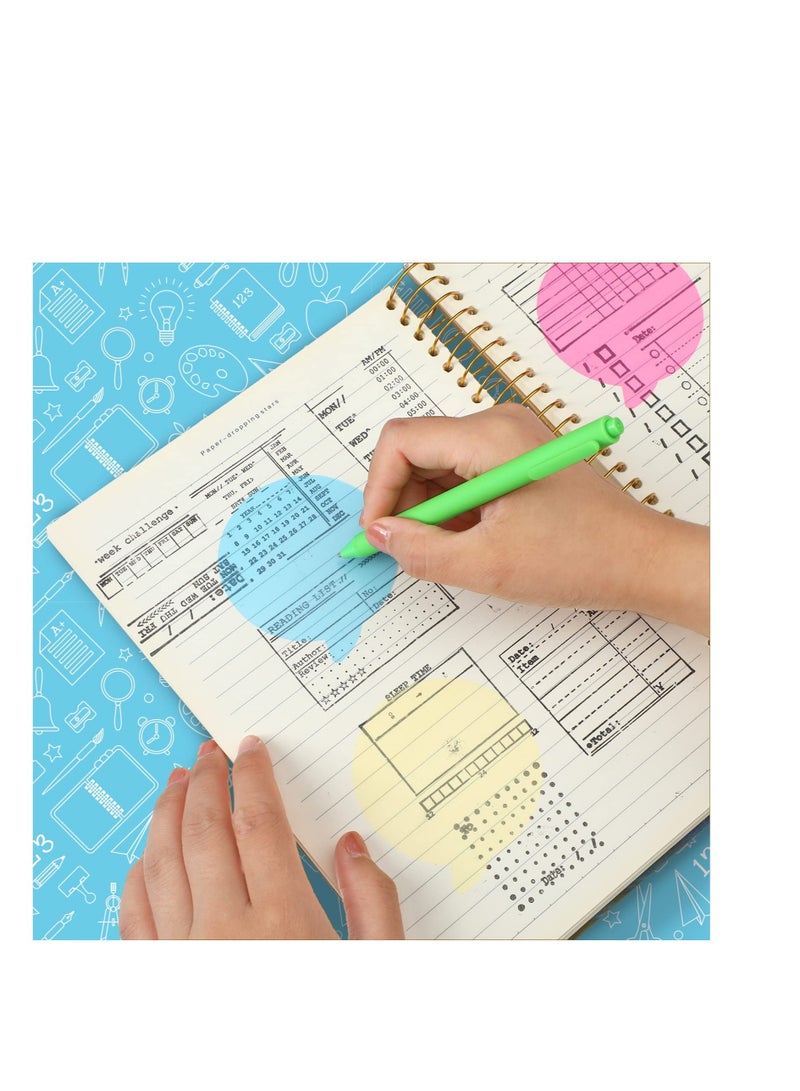 Excefore 12 Pack Transparent Sticky Notes, Round Book Markers Page Flags Stickers, Clear Sticky Notes Waterproof Self-Adhesive Sticky Notes, Suitable for Home School Office Supplies (Bubble Shape, 3 x 3 Inch) - Image 4
