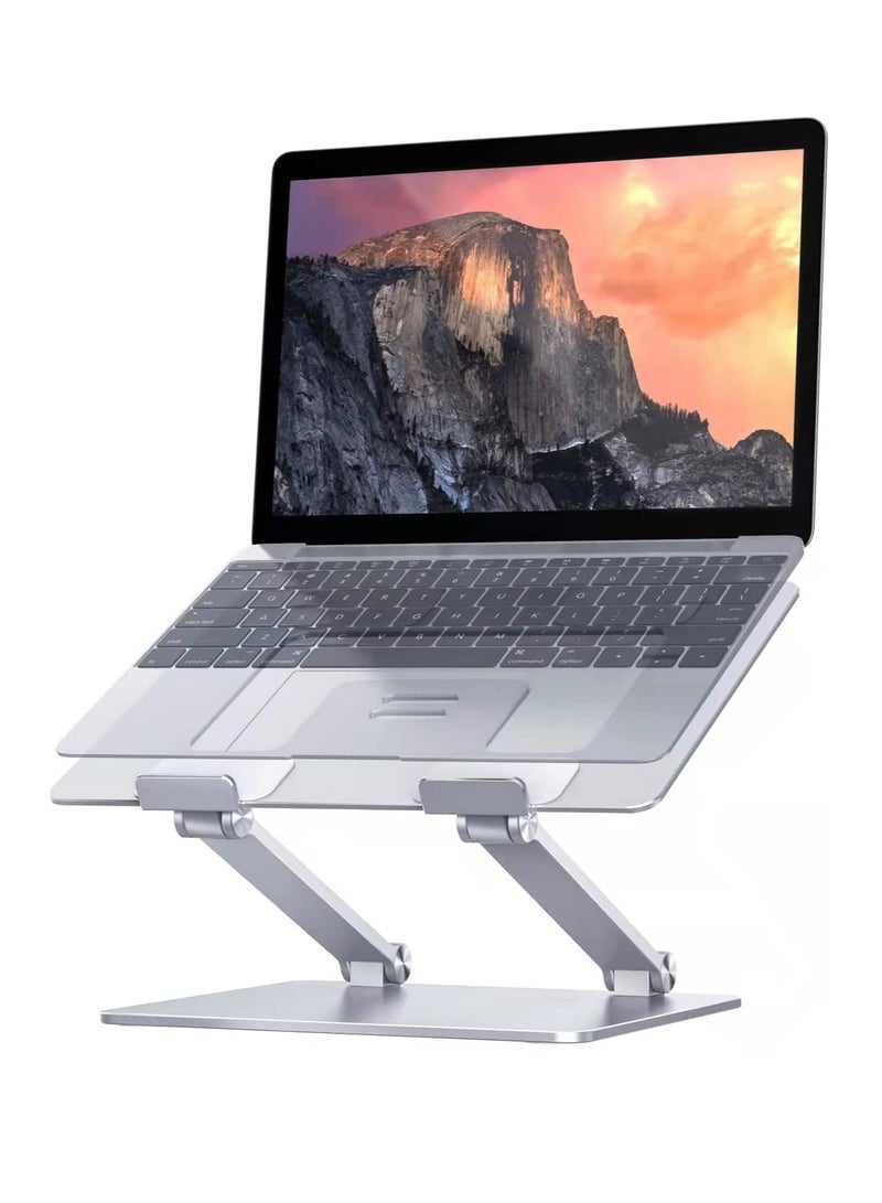 إلترازون Laptop Stand, Adjustable Ergonomic Laptop Holder, Aluminium Alloy Notebook Stand with Heat-Vent, Portable Anti-Slip Computer Stand Compatible with MacBook Pro/Air - Image 1
