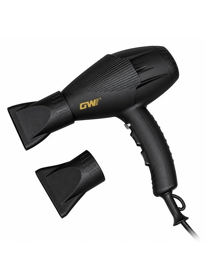 GW Professional Hair Dryer X9 3000W Salon Hair Dryer Powerful Airflow 2 Speed 2 Temperature Lightweight Blow Dryer with Concentrator Nozzle - Image 2