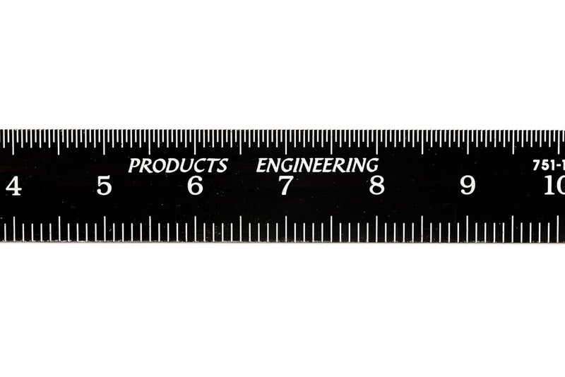 PEC TOOLS 751-150EZ, 150mm Flexible Ruler, Metric (mm, 0.5mm,mm,0.5mm),Made in US, Stainless Steel, Black Chrome - Image 3