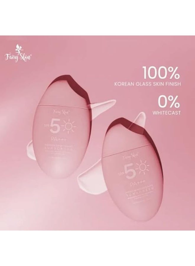Fairy Skin Sunscreen SPF 50 PA+++ - Broad Spectrum UVA/UVB Protection - Lightweight, Non-Greasy & Water Resistant Facial Sunscreen for Daily Use - Image 4
