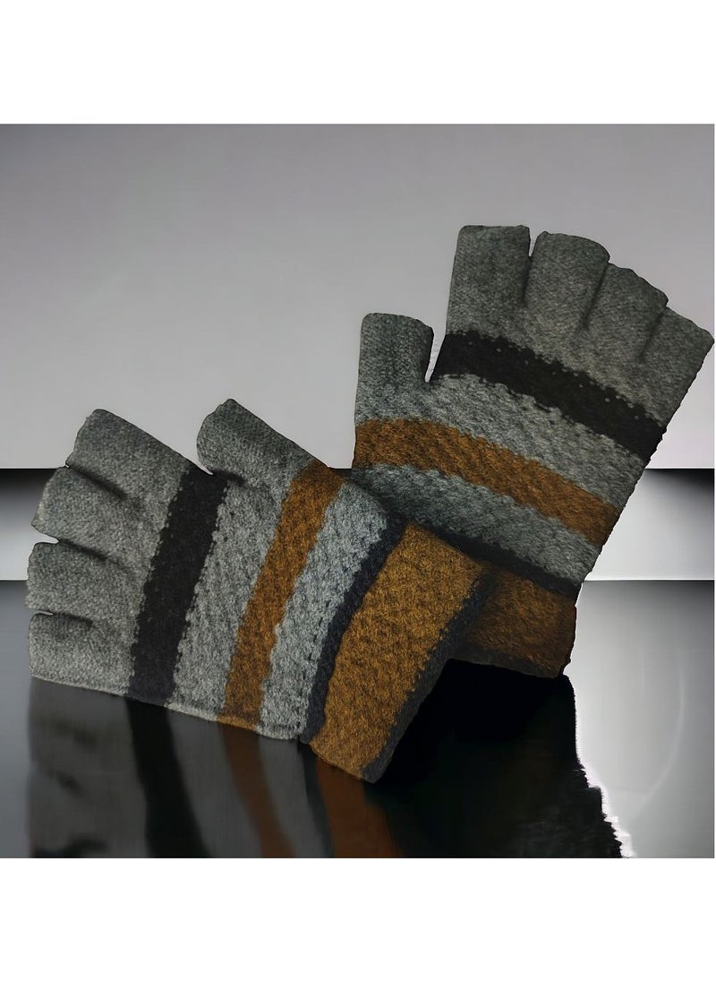 Knitted Striped Half-Finger Winter Gloves - pzsku/ZDE4E16161842E1EC5FFBZ/45/_/1733592950/b3d75415-19ad-43ac-bd6c-7005b63ee149