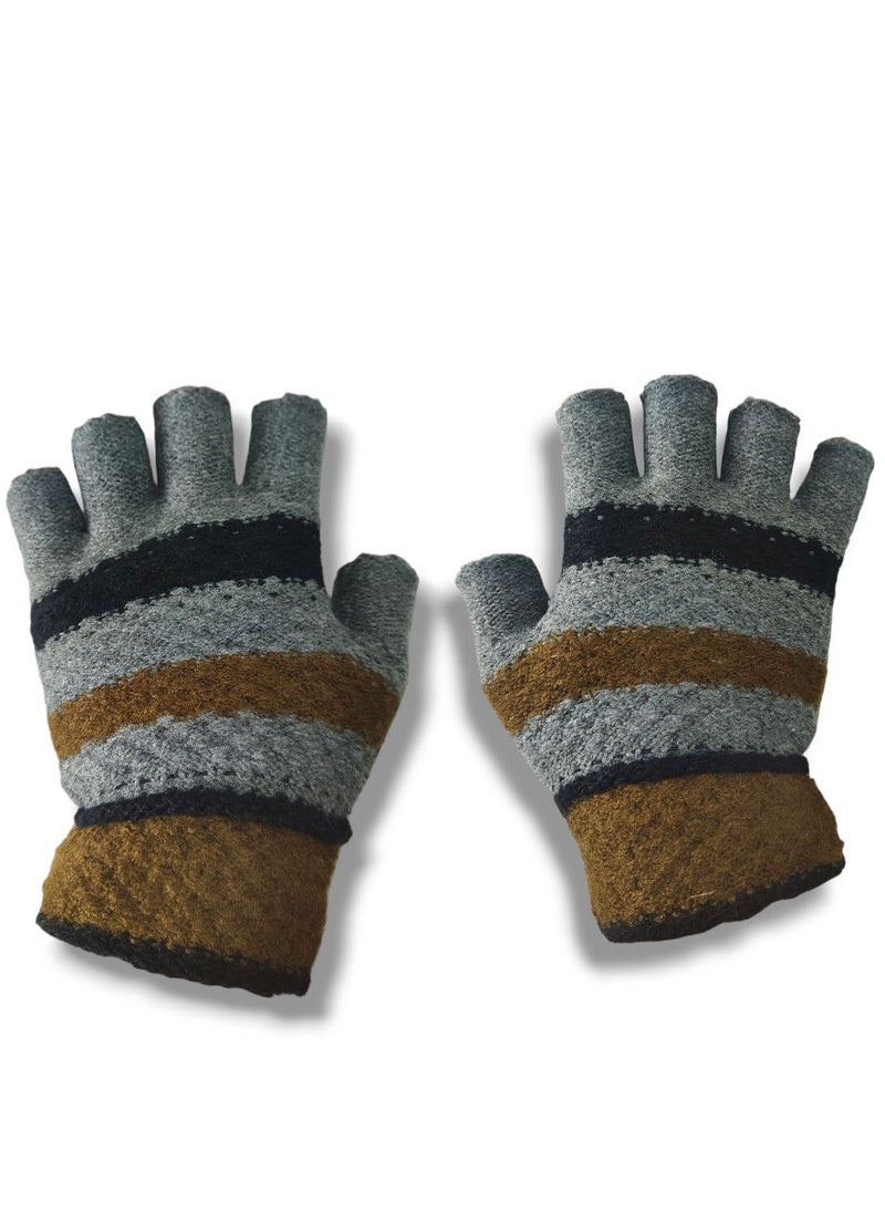 Knitted Striped Half-Finger Winter Gloves - pzsku/ZDE4E16161842E1EC5FFBZ/45/_/1733592950/e66c4089-cebb-4e35-b2c9-ce6c7a6a8c4c