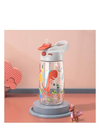 Kids Water Bottle with Straw, 450ML Measurement Handle BPA-Free for School, Children's Suction Nozzle Plastic Scale Cup Portable Pop Up Cover Learning Drinking Straw - pzsku/ZDE4E1C621CB7D8898E7FZ/45/_/1682956918/c7efa0b1-4e12-4dc6-bd74-ae95711a40c7