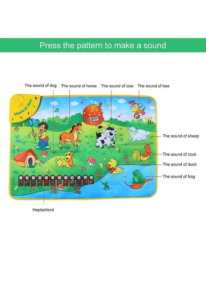 Goolsky Baby Musical Mats with Music Sounds Touch Playmat for Toddlers with Different Animal Music Sound for Early Education, Gift Toys for Girls Boys Toddlers  - Image 2