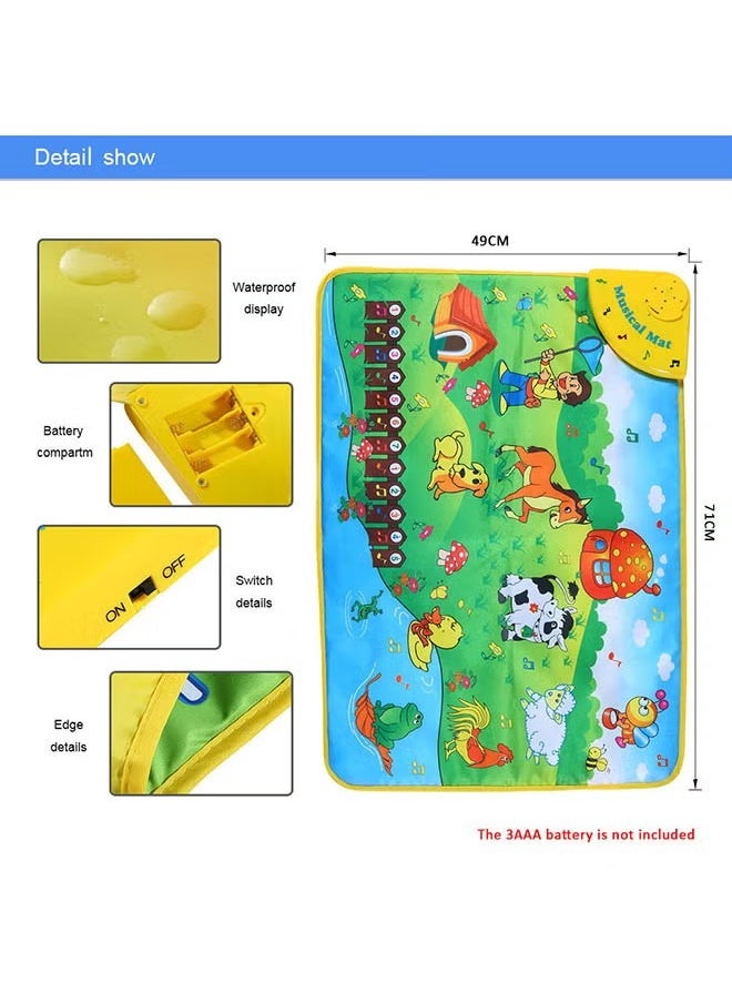 Goolsky Baby Musical Mats with Music Sounds Touch Playmat for Toddlers with Different Animal Music Sound for Early Education, Gift Toys for Girls Boys Toddlers  - Image 3