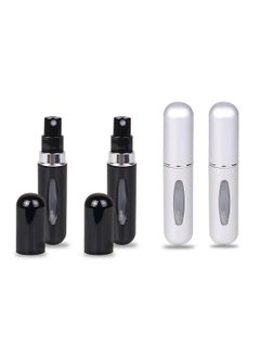 Generic 4pc 6ml Perfume Bottle Mini Portable Travel Refillable Perfume Atomizer Bottle For Spray Scent Pump Case Empty As Gift  - Image 1