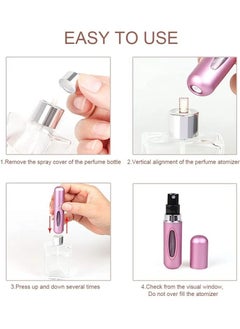 Generic 4pc 6ml Perfume Bottle Mini Portable Travel Refillable Perfume Atomizer Bottle For Spray Scent Pump Case Empty As Gift  - Image 3