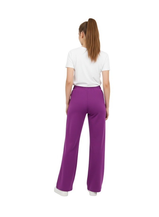 Mosca Women's Wear comfy wideleg Cotton Sweatpants - Image 2