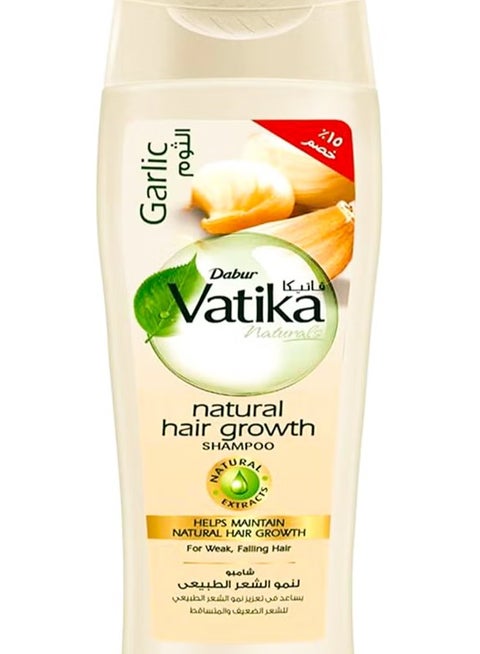 فاتيكا شامبو ناتشورالز لنمو الشعر الطبيعي بالثوم 360 مل