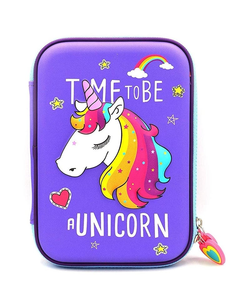 JIADA VIKASGIFTGALLERY EVA Unicorn Owl Print Pencil Case Organizer, Multicolour - Image 5