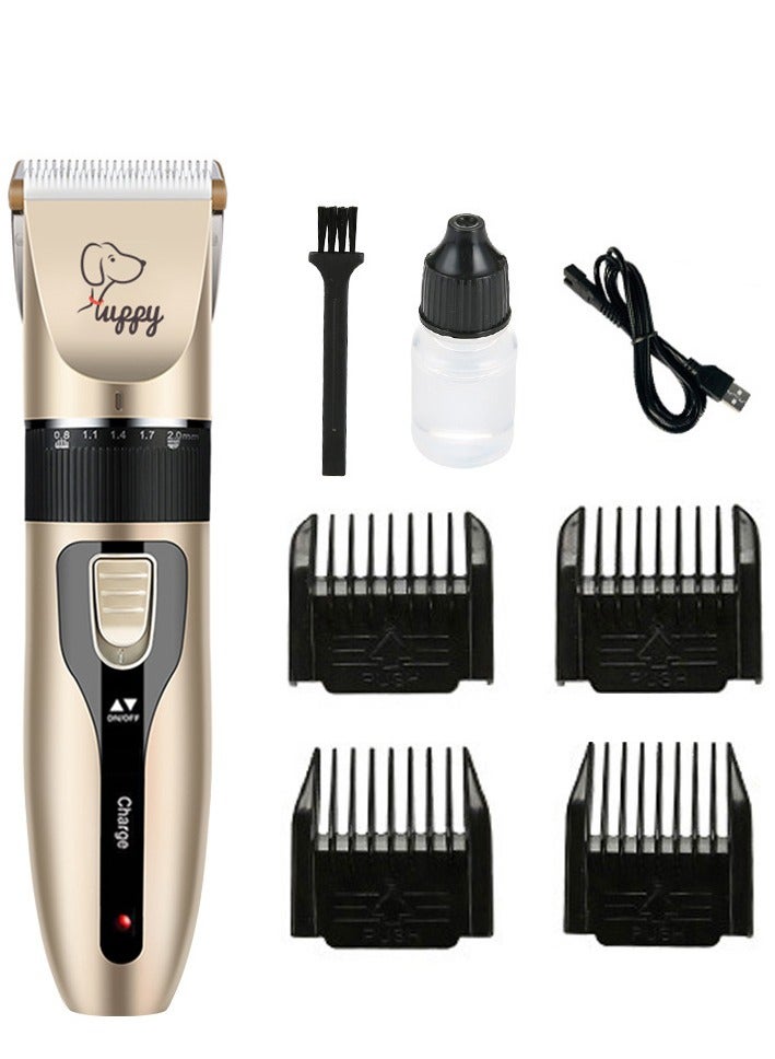 Generic Pet Grooming Hair Clipper, Hair Cutter Low Noise Dog Cat Rabbit Hair Trimmer Cutter Baby Hair Clipper USB Rechargeable Cordless Shavers Electric Pet Professional Grooming Machine Tool  - Image 1
