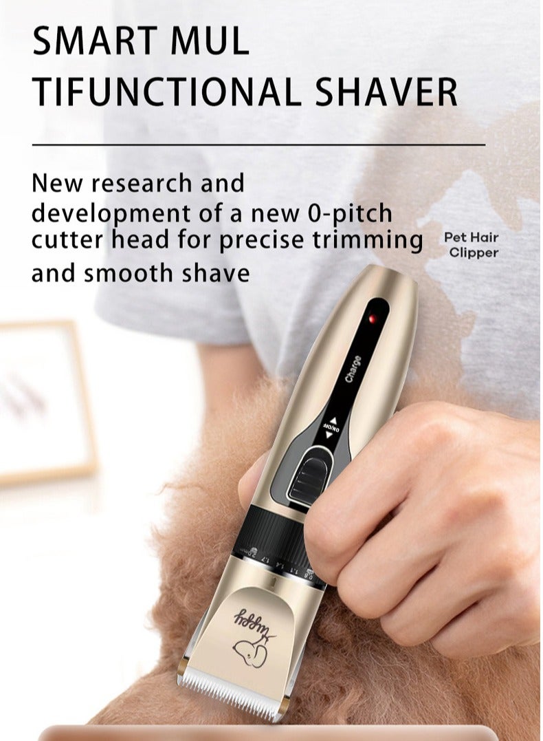Generic Pet Grooming Hair Clipper, Hair Cutter Low Noise Dog Cat Rabbit Hair Trimmer Cutter Baby Hair Clipper USB Rechargeable Cordless Shavers Electric Pet Professional Grooming Machine Tool  - Image 2