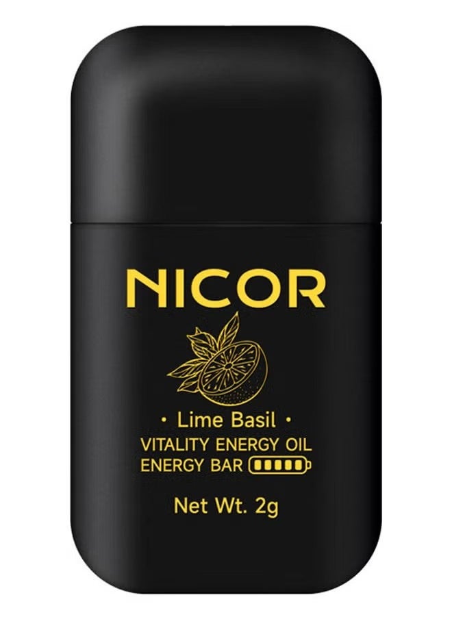 Nicor - 1pc On-the-Go Portable Aromatherapy Nasal Inhaler Personal Diffuser Sniffer Stick With Essential Oils Refreshing Menthol for Stress Anxiety Relief Soothes Comforts Boosts Focus - Image 1