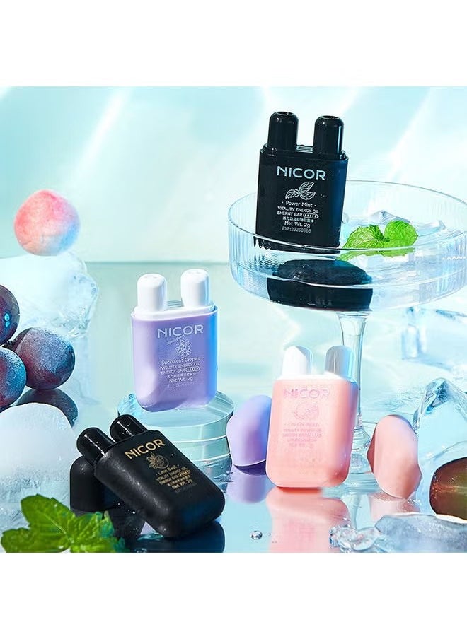 Nicor - 1pc On-the-Go Portable Aromatherapy Nasal Inhaler Personal Diffuser Sniffer Stick With Essential Oils Refreshing Menthol for Stress Anxiety Relief Soothes Comforts Boosts Focus - Image 1