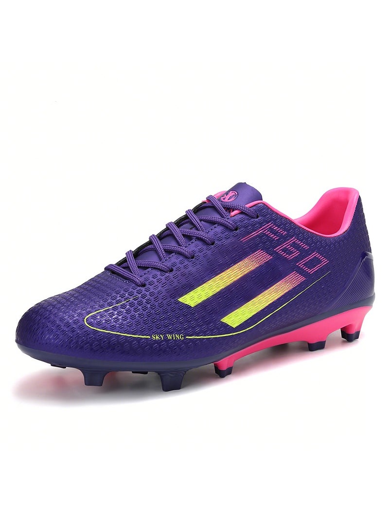 جناح السماء أحذية كرة قدم للرجال والنساء على أرض صلبة، أحذية كرة قدم منخفضة الارتفاع، نعل FG، أحذية كرة قدم خفيفة الوزن للتدريب الاحترافي في الهواء الطلق - Image 2