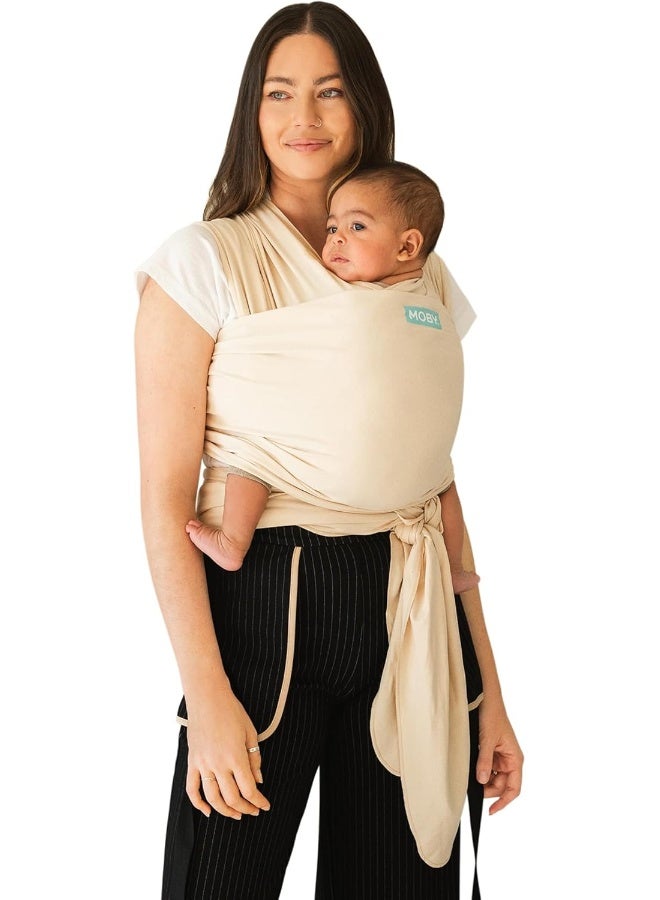 Moby Baby Wrap Carrier Classic for Newborns to Toddlers (8-33lbs), Infant Sling Carrier, Lightweight & Hands Free Design, Adjustable for All Body Types (Sand Dollar) - Image 1