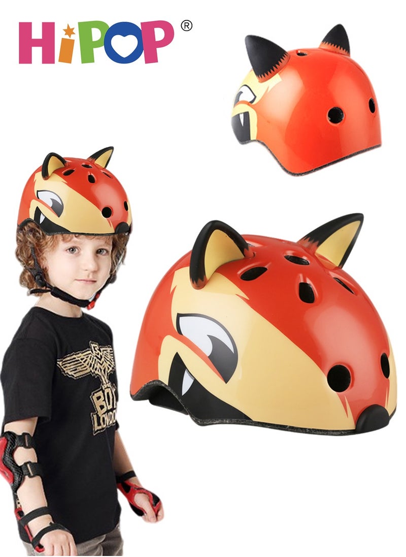 HIPOP Kids Helmet of Scooter, Skateboard and Bike,Children Riding Protective Gear with Adjustable Function,Children's Bicycle Protection Equipment 3-8 Age  - Image 1