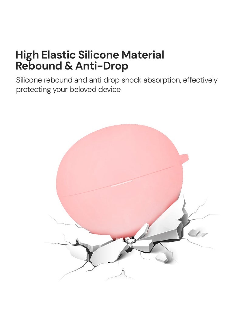 O Ozone Earphone Case Cover for Huawei FreeBuds 6i/5i, Premium Soft Silicone Full-Body Protection Shockproof Bluetooth Headphone Case
- Pink  - Image 3