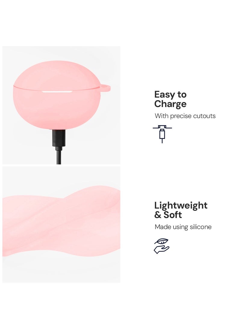 O Ozone Earphone Case Cover for Huawei FreeBuds 6i/5i, Premium Soft Silicone Full-Body Protection Shockproof Bluetooth Headphone Case
- Pink  - Image 4