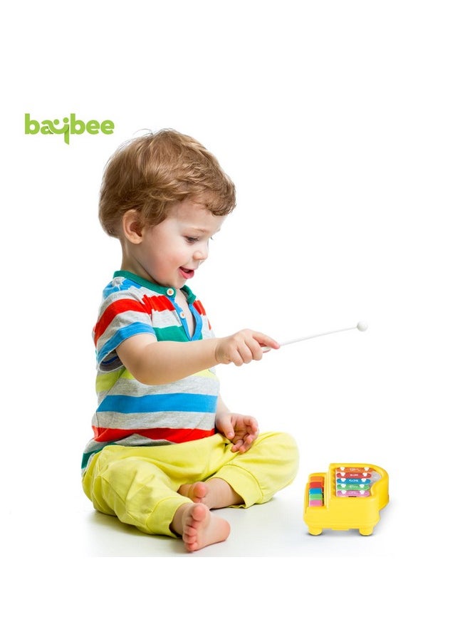 BAYBEE Baybee 2 in 1 Baby Piano Xylophone Musical Toys for Kids with 5 Keys, Keyboard Xylophone Piano, Preschool Educational Learning Musical Sound Instruments Toys for 1+ Years Old Kids Boys Girls Beginners  - Image 2