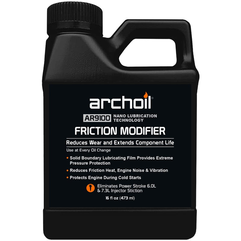 Archoil AR9100 Oil Additive 16oz for All Vehicles Powerstroke Cold Starts Eliminates Injector Problems