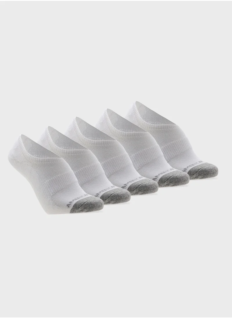 American Eagle AEO Terry Invisible Socks 5-Pack