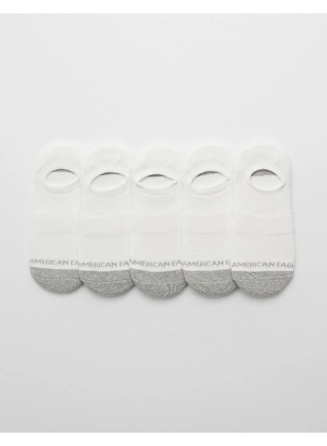 American Eagle AEO Terry Invisible Socks 5-Pack