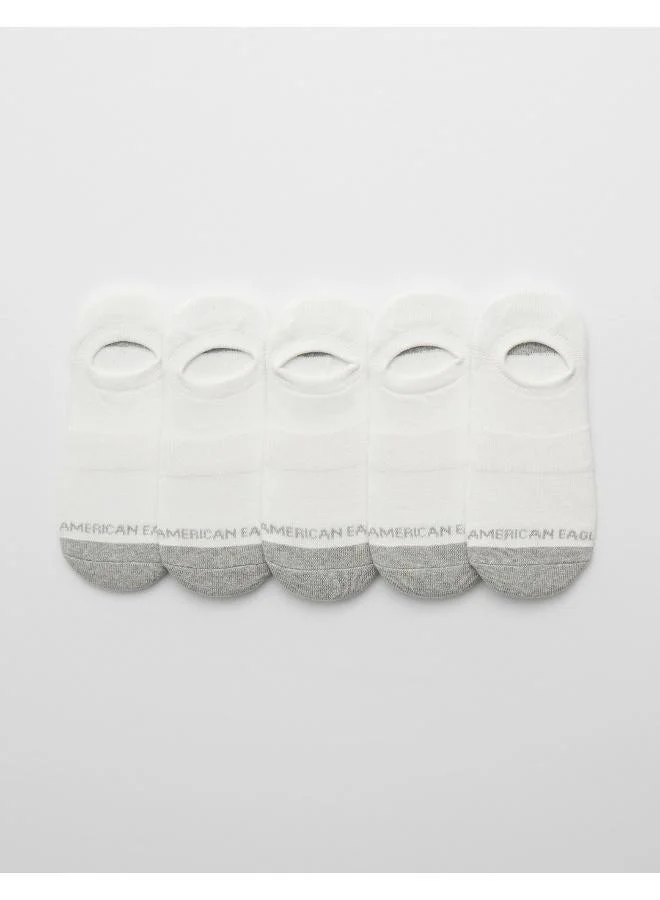 American Eagle AEO Terry Invisible Socks 5-Pack