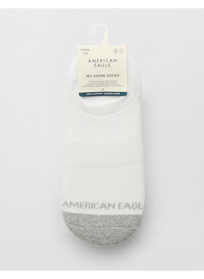 American Eagle AEO Terry Invisible Socks 5-Pack - Image 2