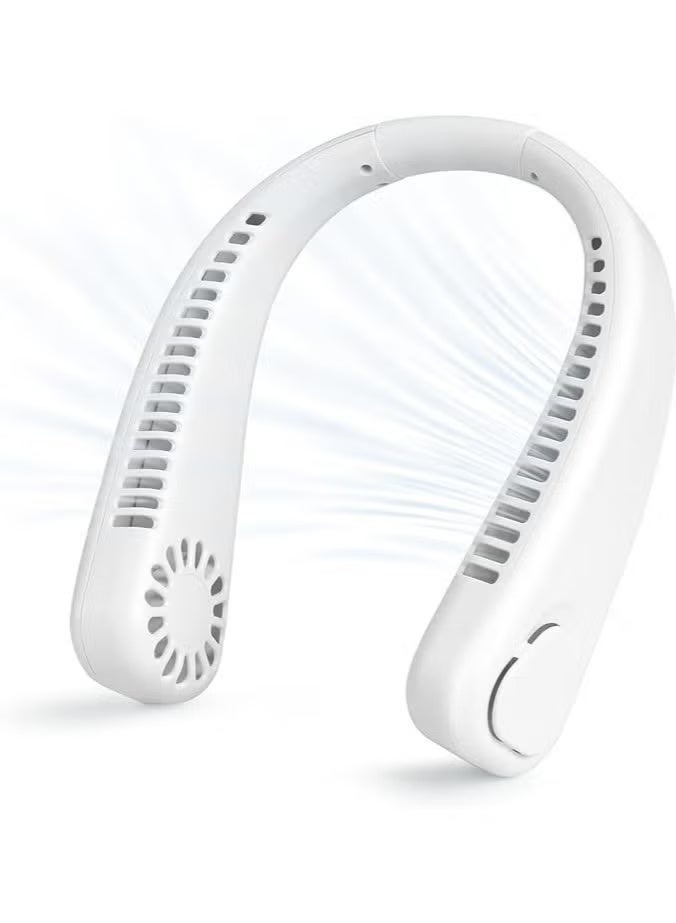 K3EDGE Portable Neck Fan – 360° Bladeless Personal Hanging Fan with 3 Speed USB Rechargeable Battery, Hands-Free Cooling for Sports, Travel, Outdoor & Indoor Use with LED Display - Image 1